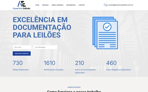 Sitio de Assertiva Editais
